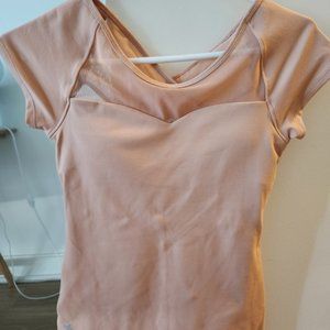 XEXYMIX Back Cross-Wrap Short Sleeve Active Wear 1+1